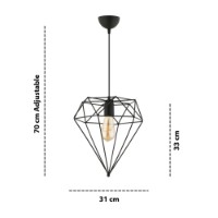 Люстра Opviq Diamond Black фото №3 — интернет-магазин Desire.md