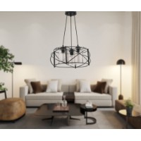 Люстра Opviq Dratkruh Glass Black Grey