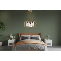 Люстра Opviq Dratkruh Glass Gold Transparent