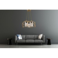 Люстра Opviq Dratkruh Glass Gold Grey
