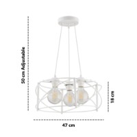 Люстра Opviq Dratkruh White фото №3 — интернет-магазин Desire.md