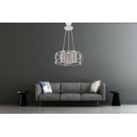 Люстра Opviq Dratkruh Glass White Grey
