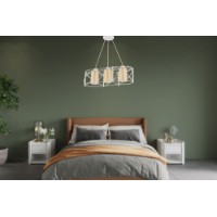Люстра Opviq Dratrio Glass White Yellow