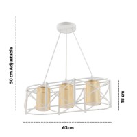 Люстра Opviq Dratrio Glass White Yellow фото №3 — интернет-магазин Desire.md