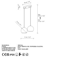 Люстра Opviq Orbit 15 15 16300 A фото №6 — интернет-магазин Desire.md