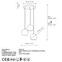 Люстра Opviq Orbit 30 15 16300 B фото №6 — интернет-магазин Desire.md