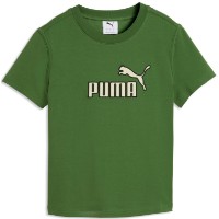 Tricou de dame Puma Ess Elevated No.1 Logo Slim Earthy Green, s.S