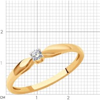 Inel SOLOVOV JEWELRY 1011362 s.16,5 0,72g imaginea #2 — magazin online Desire.md
