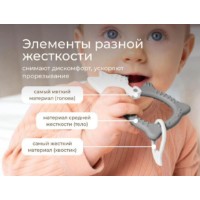 Inel gingival Roxy Kids Fox Grey (RBT20032) imaginea #5 — magazin online Desire.md