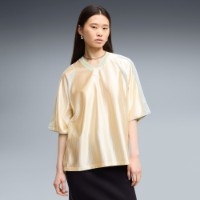 Женская футболка Puma Oversized Football Buttercream/Créme de Mint, s.XL фото №3 — интернет-магазин Desire.md
