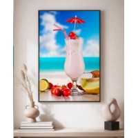 Pictură ArtShop Creamy Summer Cocktail 35x70cm (PET37-L-L)