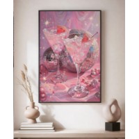 Картина ArtShop Pink Martini With Disco Glitter 30x45cm (PET271-XL)