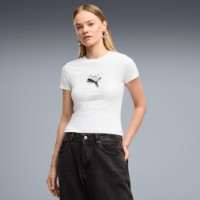 Женская футболка Puma Street Glam Slim Graphic Puma White, s.L фото №3 — интернет-магазин Desire.md