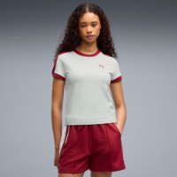 Женская футболка Puma T7 Slim Creme de Mint/Garnet Glow, s.XL фото №3 — интернет-магазин Desire.md