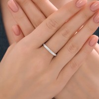Inel din aur alb cu diamante Casa Bosco 1010130 1,33g s.18 imaginea #5 — magazin online Desire.md