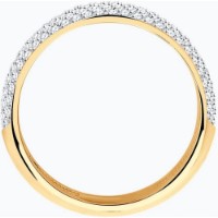 Inel din aur rosu cu diamante Casa Bosco 1010255 4,14g s.18 imaginea #2 — magazin online Desire.md