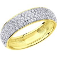 Inel din aur galben cu diamante Casa Bosco 1010255-2 4,53g s.20