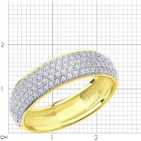 Inel din aur galben cu diamante Casa Bosco 1010255-2 4,53g s.20 imaginea #2 — magazin online Desire.md