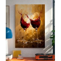 Картина ArtShop Red Wine in Golden Light 60x90cm (PET290-P-L)