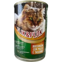 Влажный корм для собак Morando Flik & Flok Chicken & Turkey 24x405g