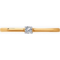 Inel din aur rosu cu diamant Casa Bosco 1011354  0,64g s.15,5 imaginea #5 — magazin online Desire.md