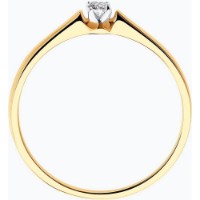 Inel din aur rosu cu diamant Casa Bosco 1011354  0,64g s.15,5 imaginea #6 — magazin online Desire.md