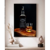 Картина ArtShop Whiskey Jack Daniels 60x90cm (PET217)