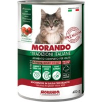 Влажный корм для кошек Morando Tradizioni Italiani Adult Beef 24x405g