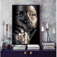 Картина ArtShop Intense Gaze in Golden Contrast 50x75cm (PGL237-M-L)