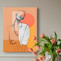 Картина ArtShop One Line Girl Art 50x75cm (PGL434-M-PL)