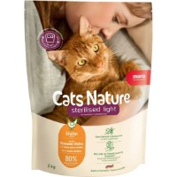Hrană uscată pentru pisici Mera Cats Nature Sterilised Light Chicken 2kg (25842)