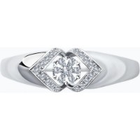 Inel din aur alb cu diamante Casa Bosco 1011478 2,26g s.17 imaginea #3 — magazin online Desire.md