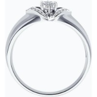 Inel din aur alb cu diamante Casa Bosco 1011478 2,56g s.19 imaginea #4 — magazin online Desire.md