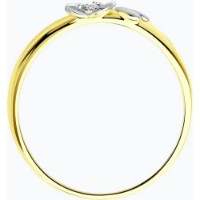 Inel din aur galben cu diamant Casa Bosco 1011553-2 1,05g s.15 imaginea #3 — magazin online Desire.md