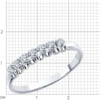 Inel din aur alb cu diamante Casa Bosco 1011771 1,56g s.16,5 imaginea #5 — magazin online Desire.md