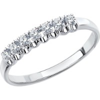 Inel din aur alb cu diamante Casa Bosco 1011771 1,56g s.16,5