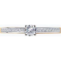Inel din aur rosu cu diamante Casa Bosco 1011916 1,61g s.18 imaginea #6 — magazin online Desire.md