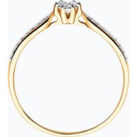 Inel din aur rosu cu diamante Casa Bosco 1011922 1,34g s.17,5 imaginea #6 — magazin online Desire.md