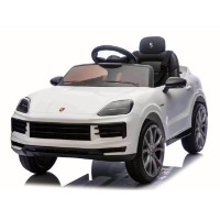 Mașinuța electrica KidsCar Porsche Cayenne White (8540138-2R)