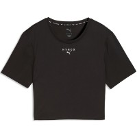 Tricou de dame Puma X Hyrox Pwrmode Crop Puma Black, s.XL