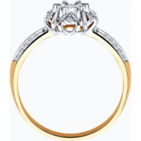 Inel din aur combinat cu diamante Casa Bosco 1011997 2,35g s.17,5 imaginea #6 — magazin online Desire.md
