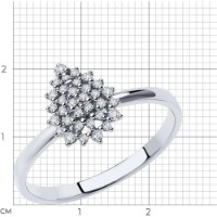 Inel din aur alb cu diamante Casa Bosco 1012019 1,69g s.17,5 imaginea #3 — magazin online Desire.md