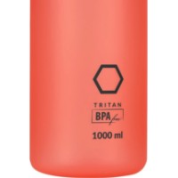 Бутылка для воды HMS Tritan 1000ml Red (NCD61) фото №3 — интернет-магазин Desire.md
