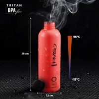 Бутылка для воды HMS Tritan 1000ml Red (NCD61) фото №7 — интернет-магазин Desire.md