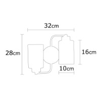 Candelabru de perete Opviq Balcova N-345 imaginea #3 — magazin online Desire.md
