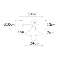Candelabru de perete Opviq Manavgat N-628 imaginea #3 — magazin online Desire.md