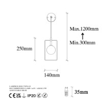 Candelabru de perete Opviq Geometri 11110 imaginea #7 — magazin online Desire.md
