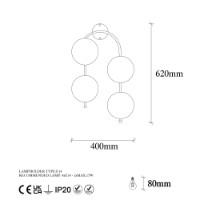 Candelabru de perete Opviq Jewel 10595 imaginea #7 — magazin online Desire.md