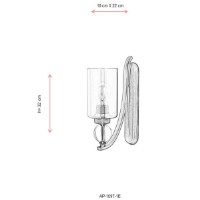 Бра Opviq AP-1597-1E фото №3 — интернет-магазин Desire.md