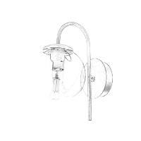 Candelabru de perete Opviq AP-4331-1BSY imaginea #2 — magazin online Desire.md